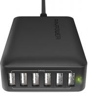 Мережевий зарядний пристрій RavPower 60W 12A 6-Port USB Charger Desktop with iSmart (RP-UC10)