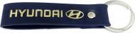 Брелок кожаный TERRAPLUS Лента Hyundai черный с золотым тиснением