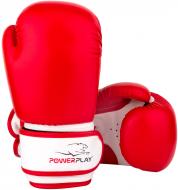 Боксерские перчатки PowerPlay 8oz PP_3004JR белый с красным