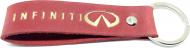Брелок кожаный TERRAPLUS Лента Infiniti красный с золотым тиснением