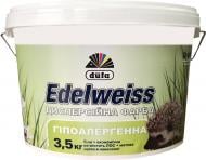 Краска акриловая Dufa гипоаллергенная Edelweiss D601 мат белый 3,5 кг
