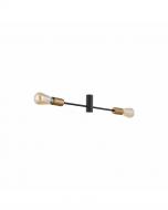 Люстра потолочная Nowodvorski Rotor 2x60 Вт E27 черный/золото 7934