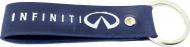 Брелок шкіряний TERRAPLUS Стрічка Infiniti синій зі срібним тисненням