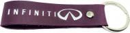 Брелок шкіряний TERRAPLUS Стрічка Infiniti фіолетовий зі срібним тисненням