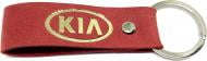 Брелок шкіряний TERRAPLUS Стрічка Kia червоний із золотим тисненням