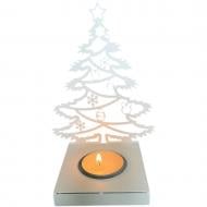 Подсвечник на 1 свечу Елка белая Подсвечник на 1 свечу Елка белая