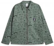 Рубашка Puma PUMA X RIPNDIP AOP TWILL SHIRT 62219844 р. L зеленый