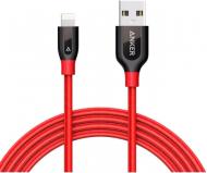 Кабель Anker USB – Apple Lightning 1,8 м червоний (A8122H91) Powerline