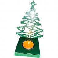 Подсвечник своими руками на 1 свечку "Ёлочка" зеленый Подсвечник своими руками на 1 свечку "Ёлочка" зеленый