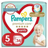 Подгузники-трусики Pampers Premium Care 5 12-17 кг 34 шт.