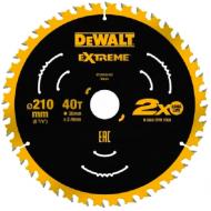 Пильный диск DeWalt Extreme 210x30x2 Z40 DT20433