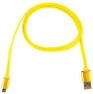 Кабель Logan USB – microUSB 1 м жовтий (EL117-010YE) Кабель Logan USB – microUSB 1 м жовтий (EL117-010YE)