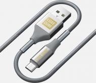 Кабель Luxe Cube Armored USB micro to USB 1 м серый (USB MICRO TO USB SPRING GREY)