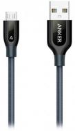Кабель USB – microUSB 0.9 м сірий (A8142HA1)