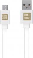 Кабель Luxe Cube 1 м белый (FLAT USB MICRO TO USB WHITE)