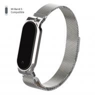 Ремінець для фітнес-браслета Armorstandart Milanese Magnetic Band для Xiaomi Mi Band 6/5 Silver 56849