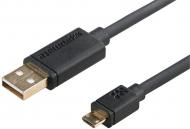 Кабель USB – microUSB 3.3 м чорний linkMate-U2L
