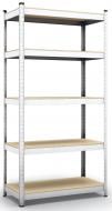 Стеллаж 2000x1100x500 мм Меткас МДФ полки 5 шт. цинкованный