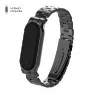 Ремінець для фітнес-браслета Armorstandart Metal Band для Xiaomi Mi Band 6/5 Black 56861