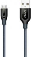 Кабель Anker USB Type-C – USB 0,9 м сірий (A8168HA1) Powerline+