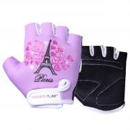 Велоперчатки PowerPlay 001 Purple Paris 2XS фиолетовый
