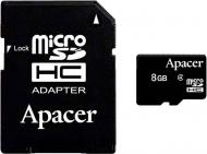 Карта пам'яті Apacer microSDHC 8 ГБ Class 4 (AP8GMCSH4-R) Карта пам'яті Apacer microSDHC 8 ГБ Class 4 (AP8GMCSH4-R)