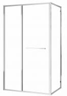 Душевое ограждение VOLLE CRUZE 80*120*200см, тип дверей COME IN, хромированный профиль, прозрачное стекло