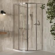 Душова кабіна Ravak X-Point Slim XPSCP4- 90 R500 Полірований алюміній TRANSPARENT