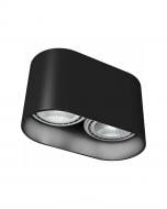 Светильник точечный Nowodvorski Oval 75 Вт GU10 черный 9240