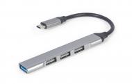 USB-хаб UHB-CM-U3P1U2P3-03, Type-C на 4 порти, металл