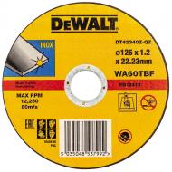 Круг відрізний DeWalt INOX Long Life 125 x 1,2 x 22,23 мм DT42340Z