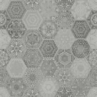 Плитка Stargres Patchwork hexagon grey 60x60
