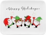 Блюдо Ardesto Gnomes 20х15 см червоне із білим AR3063 Блюдо Ardesto Gnomes 20х15 см червоне із білим AR3063