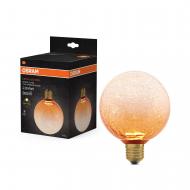 Лампа светодиодная Osram Cracked Glass Round Orange 3,5 Вт G125 E27 220 В 2700 К