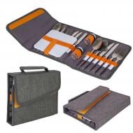 Набір приборів Bo-Camp ø50 мм 200 мм Picnic 16 Pieces 4 Person Grey (7504340)