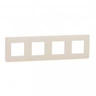 Рамка чотиримісна Schneider Electric Unica New Studio універсальна крем NU200844