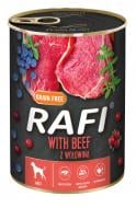 Корм влажный беззерновой для взрослых собак Rafi Dolina Noteci говядина, голубика, клюква 400 г Корм влажный беззерновой для взрослых собак Rafi Dolina Noteci говядина, голубика, клюква 400 г