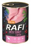 Корм влажный беззерновой для взрослых собак Rafi Dolina Noteci индейка, голубика, клюква 400 г Корм влажный беззерновой для взрослых собак Rafi Dolina Noteci индейка, голубика, клюква 400 г