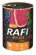 Корм влажный беззерновой для взрослых собак Rafi Dolina Noteci утка, голубика, клюква 400 г Корм влажный беззерновой для взрослых собак Rafi Dolina Noteci утка, голубика, клюква 400 г