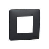 Рамка одномісна Schneider Electric Unica New Studio універсальна антрацит NU200254