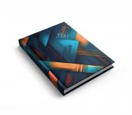 Книга обліку Аркуш А4, 192 арк, кліт/офсет, 1B3467 Синя абстракція Книга обліку Аркуш А4, 192 арк, кліт/офсет, 1B3467 Синя абстракція