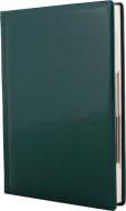 Щоденник недатований кремовий блок зелений лінія Optima Gloss A5 O25402-04