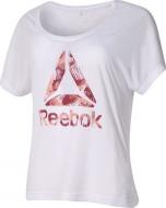 Футболка Reebok GYMANA GRAPHIC TEE CW2702 р.XS белый