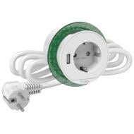 Розетка + USB із заземленням Schneider Electric Unica (2К+З) IP20 білий INS44004