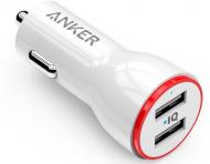 Автомобильное зарядное устройство Anker PowerDrive 2 24W + micro USB 0.9m V3 (White) B2310H21
