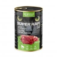Консерва для дорослих котів Rafi Super Dolina Noteci з дичиною та курячими серцями 400 г
