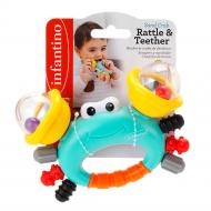 Игрушка-погремушка Infantino Улыбающийся крабик 316665 Игрушка-погремушка Infantino Улыбающийся крабик 316665