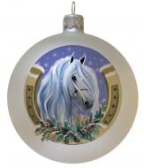 Куля ялинкова Символ 2026 Стрімкий кінь d 85 мм блакитний 4820001234091