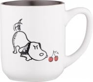 Чашка Ardesto Dog 380 мл бело-серая AR3057