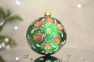 Куля ялинкова Квіткова крижинка d 100 мм зелений 4820001154337